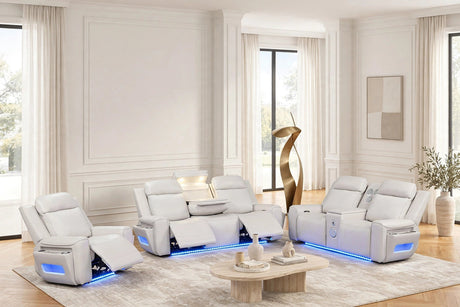 Rolls Royce Sand Power Reclining Set from Happy Homes - Luna Furniture