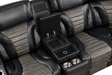 Ibiza Black Power Reclining Sectional from Happy Homes - Luna Furniture