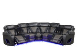 Ibiza Black Power Reclining Sectional from Happy Homes - Luna Furniture