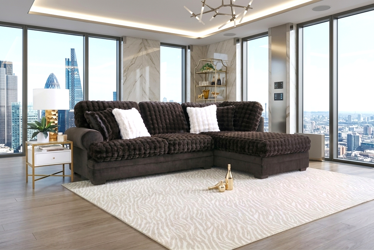 Kama Espresso Contemporary Sectional from Happy Homes - Luna Furniture
