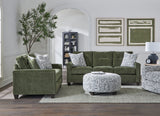 Braves Olive Sofa & Loveseat Set