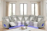 Ibiza Gray Power Reclining Sectional