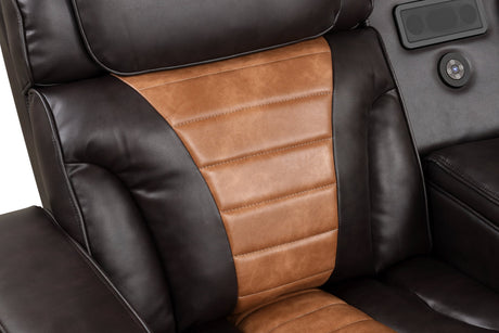 Ibiza Brown Power Reclining Sectional from Happy Homes - Luna Furniture