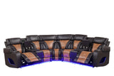 Ibiza Brown Power Reclining Sectional from Happy Homes - Luna Furniture