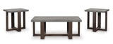 Dynnford Gray/Brown Table (Set of 3) from Ashley - Luna Furniture