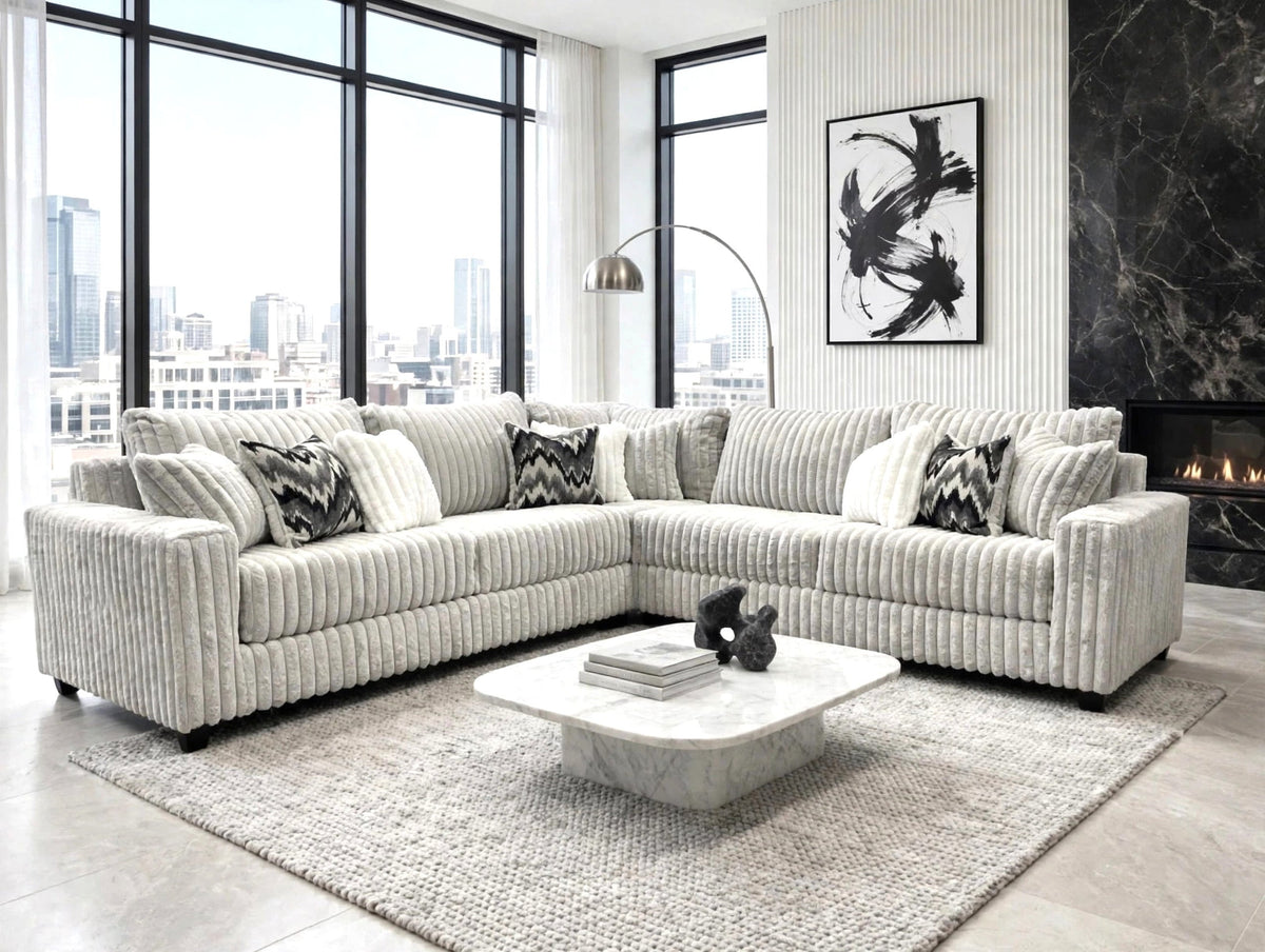 Vitaliy Gray Oversized Sectional from Happy Homes - Luna Furniture