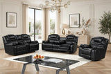 Galveston Black Reclining Living Room Set from Happy Homes - Luna Furniture