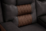 Jordon Two-Tone Brown Reclining Sectional