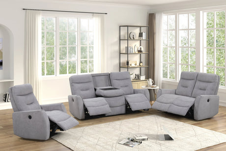 Nina Gray 3-Piece Power Reclining Set from Happy Homes - Luna Furniture