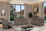 Martina Brown 3-Piece Reclining Set from Happy Homes - Luna Furniture