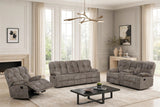 Martina Brown 3-Piece Reclining Set from Happy Homes - Luna Furniture