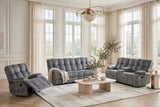 Martina Charcoal 3-Piece Reclining Set from Happy Homes - Luna Furniture
