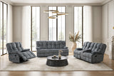 Martina Charcoal 3-Piece Reclining Set from Happy Homes - Luna Furniture