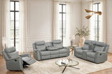 Sofia Gray 3-Piece Reclining Set from Happy Homes - Luna Furniture