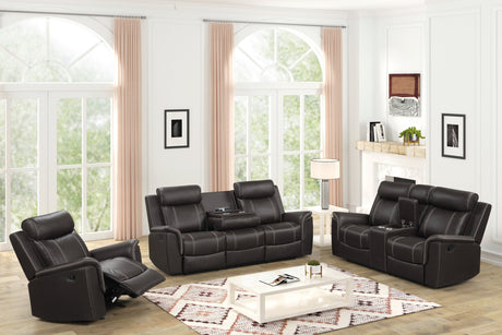 Sofia Espresso 3-Piece Reclining Set from Happy Homes - Luna Furniture