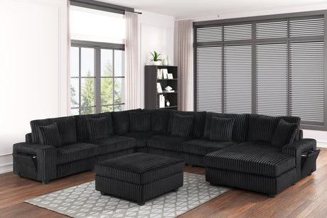 Bazooka Black Sectional from Happy Homes - Luna Furniture
