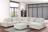 Bazooka Beige Modular Sectional with Ottoman from Happy Homes - Luna Furniture