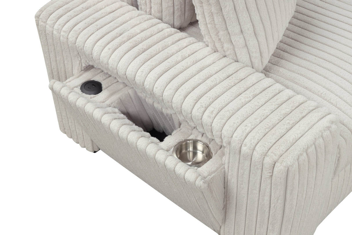 Bazooka Beige Modular Sectional with Ottoman from Happy Homes - Luna Furniture