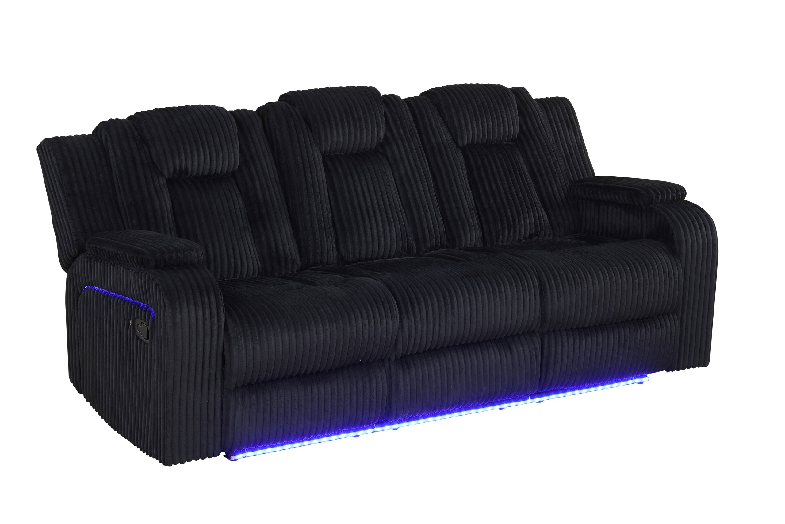 Happy Homes HulkBlack 3-Piece Power Reclining Set – Luna Furniture