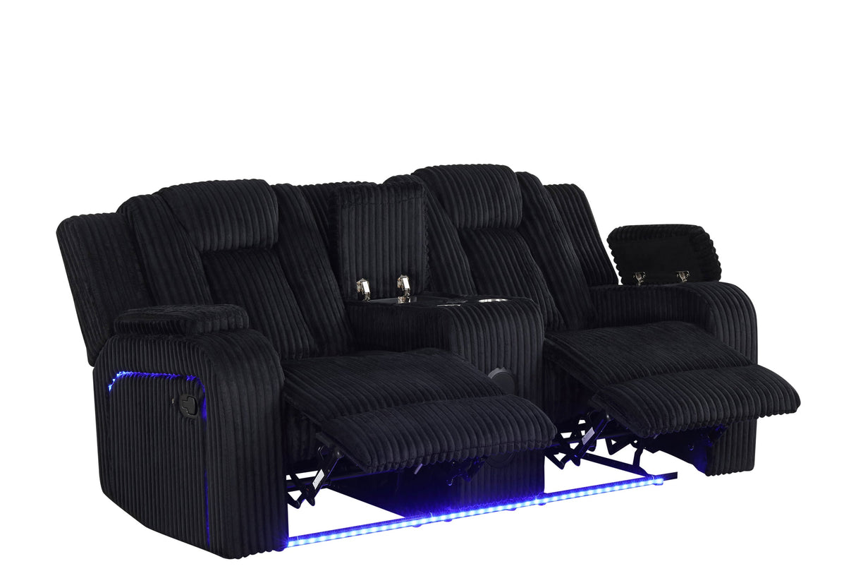HulkBlack 3-Piece Power Reclining Set from Happy Homes - Luna Furniture