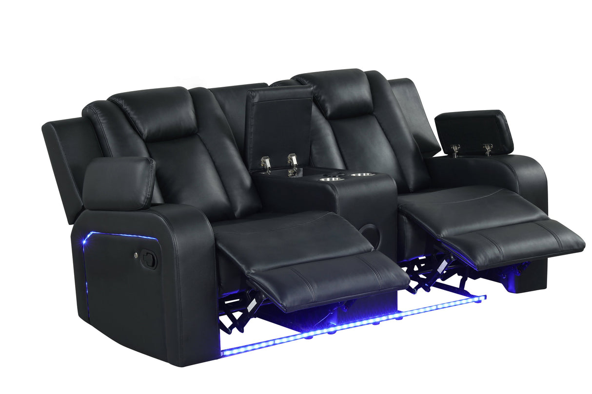 Hulk Black 3-Piece Power Reclining Set from Happy Homes - Luna Furniture