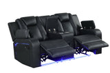 Hulk Black 3-Piece Power Reclining Set from Happy Homes - Luna Furniture