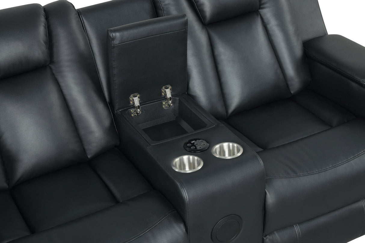 Hulk Black 3-Piece Power Reclining Set from Happy Homes - Luna Furniture