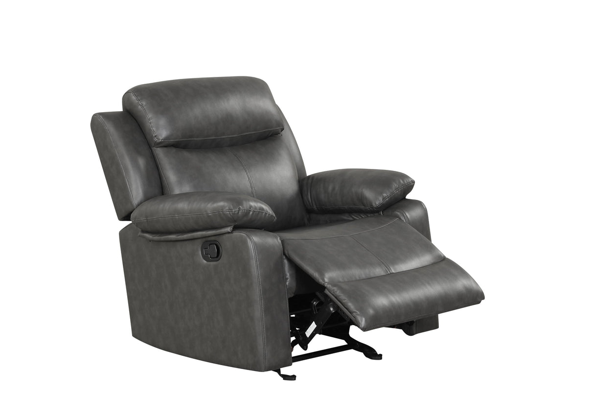 Aiden Gray 3-Piece Reclining Set from Happy Homes - Luna Furniture