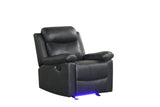 Isabel Black 3-Piece Reclining Set from Happy Homes - Luna Furniture
