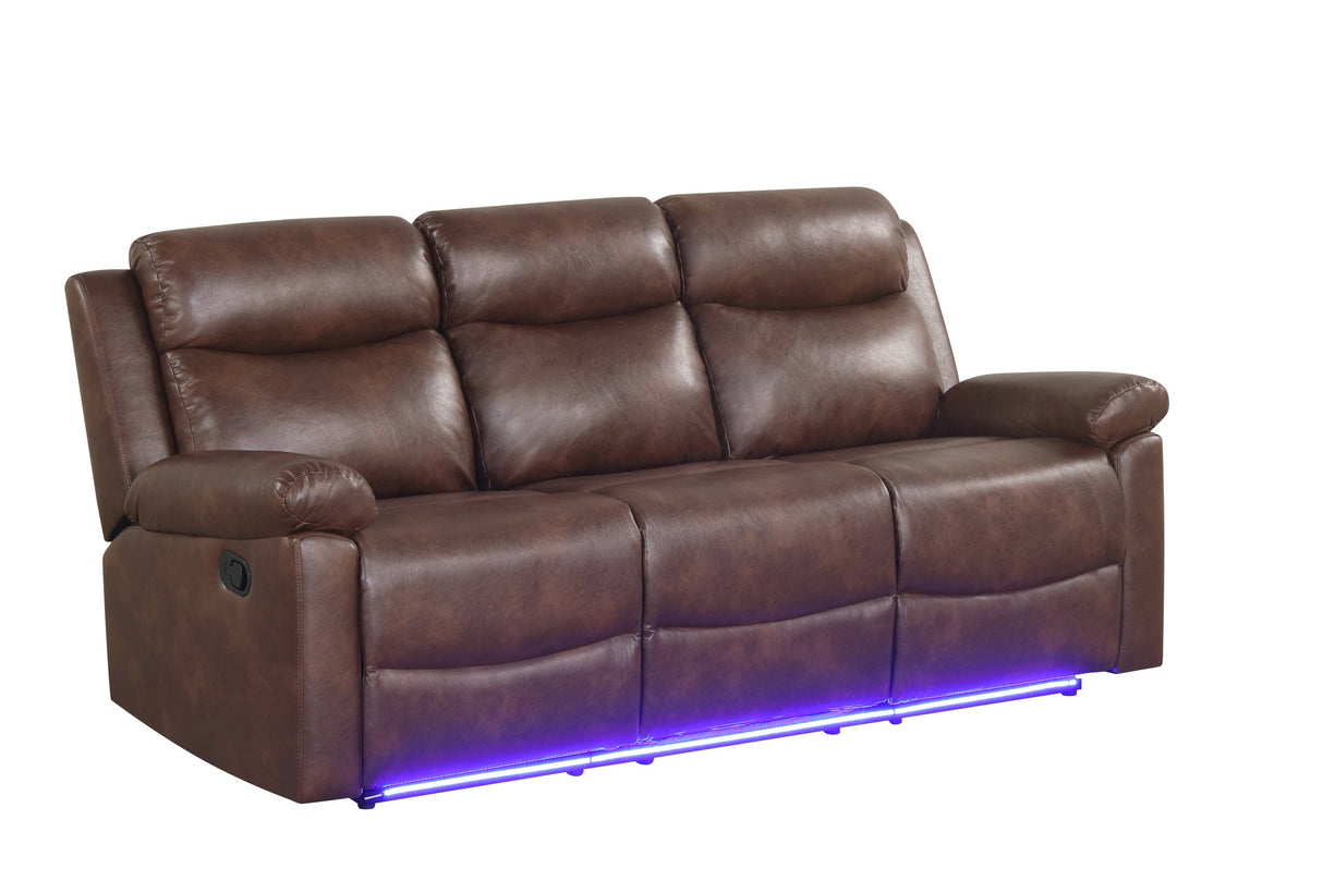 Isabel Brown 3-Piece Reclining Set from Happy Homes - Luna Furniture