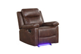 Isabel Brown 3-Piece Reclining Set from Happy Homes - Luna Furniture