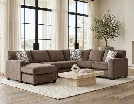 Rudy Brown Sectional from Happy Homes - Luna Furniture