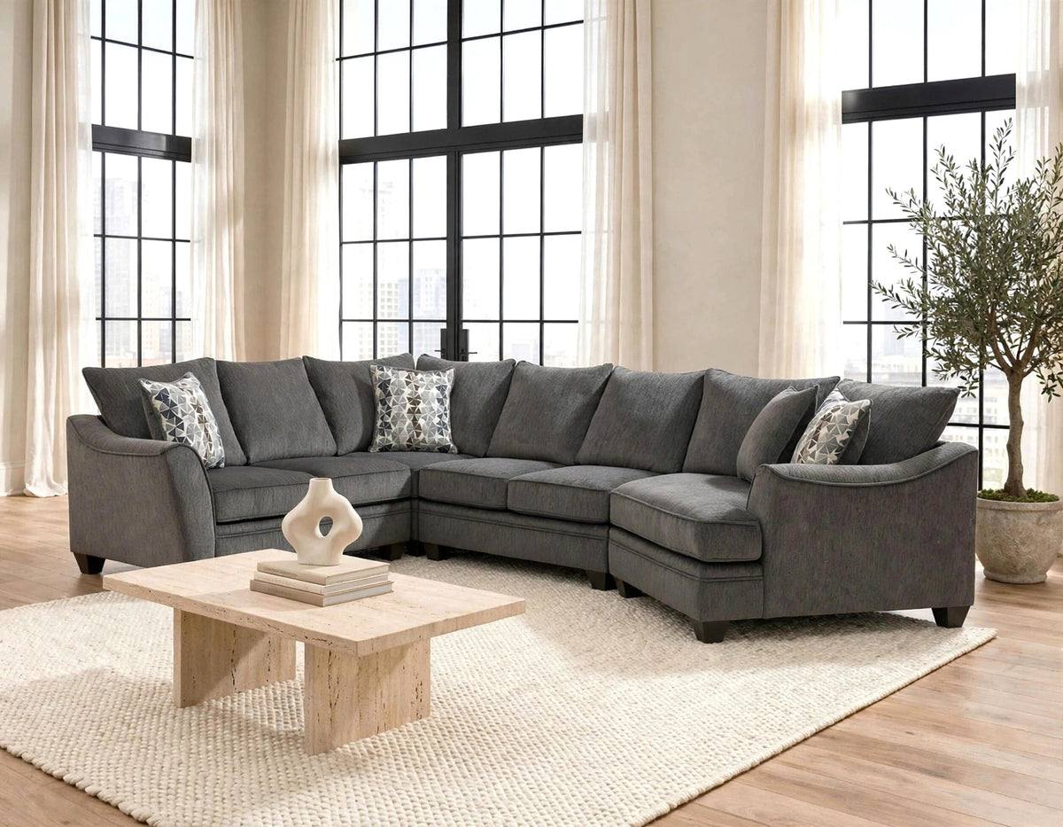 Tide Gray Anchor Sectional from Happy Homes - Luna Furniture