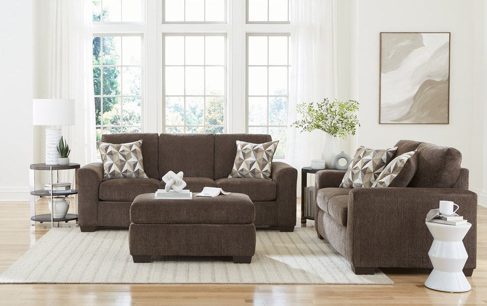 Nutmeg Brown Sofa & Loveseat Set from Happy Homes - Luna Furniture