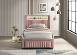 Cupid Pink Full Storage Platform Bed from Happy Homes - Luna Furniture