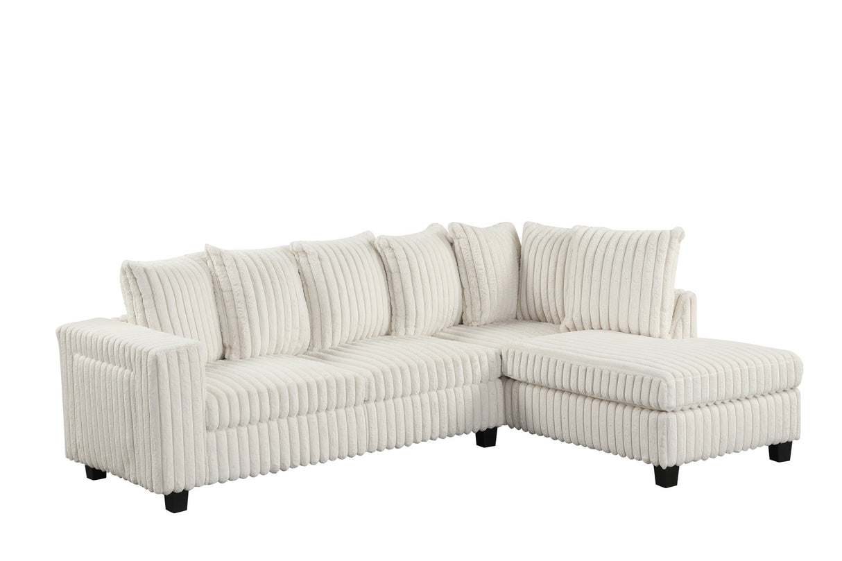 Madan Beige Reversible Sectional