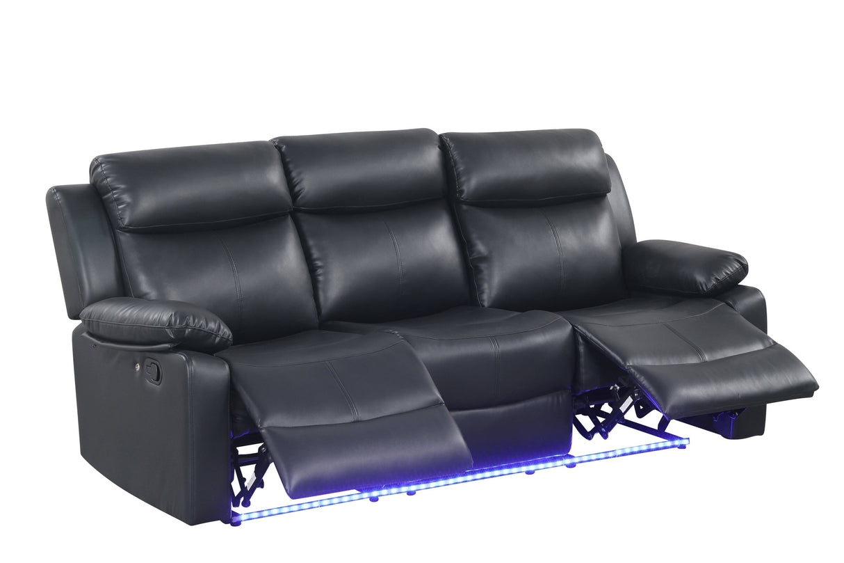 Aiden Black 3-Piece Reclining Set