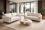 Vanti Beige 2-Piece Living Room Set (Sofa & Loveseat)