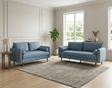 Vanti Blue 2-Piece Living Room Set (Sofa & Loveseat) from Happy Homes - Luna Furniture