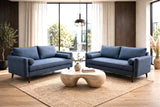 Vanti Blue 2-Piece Living Room Set (Sofa & Loveseat) from Happy Homes - Luna Furniture
