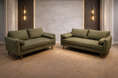 Vanti Green 2-Piece Living Room Set (Sofa & Loveseat) from Happy Homes - Luna Furniture