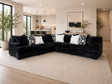 Elias Black Oversized Sectional from Happy Homes - Luna Furniture