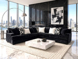 Elias Black Oversized Sectional from Happy Homes - Luna Furniture