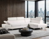 Moderno White RAF Sectional from Happy Homes - Luna Furniture