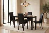 Reaya Black Dining Room Set (Table & 4 Chairs) from Happy Homes - Luna Furniture