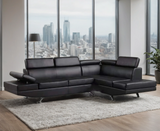 Moderno Black RAF Sectional from Happy Homes - Luna Furniture