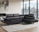 Moderno Black RAF Sectional from Happy Homes - Luna Furniture