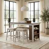 Liberty Two-Tone 5-Piece Dining Room Set (Table & 4 Chairs) from Happy Homes - Luna Furniture