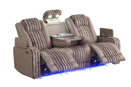 Classic Taupe 3-Piece Power Reclining Set from Happy Homes - Luna Furniture