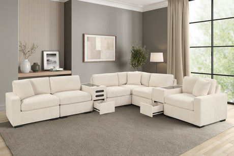 Barista Beige 8-Piece Performance Fabric Modular Sectional Set from Happy Homes - Luna Furniture